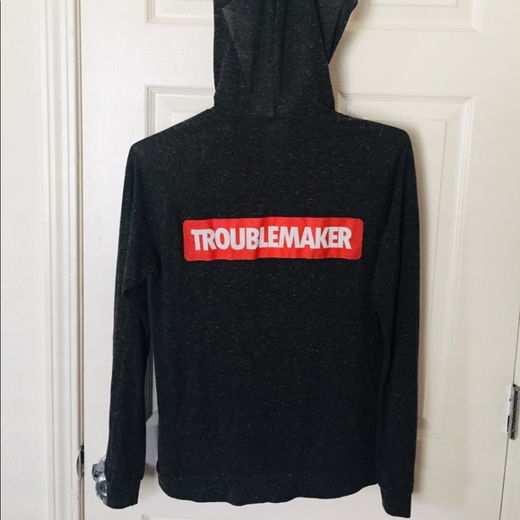 Lightweight Troublemaker Zip Hoodie L - Picture 1 of 7